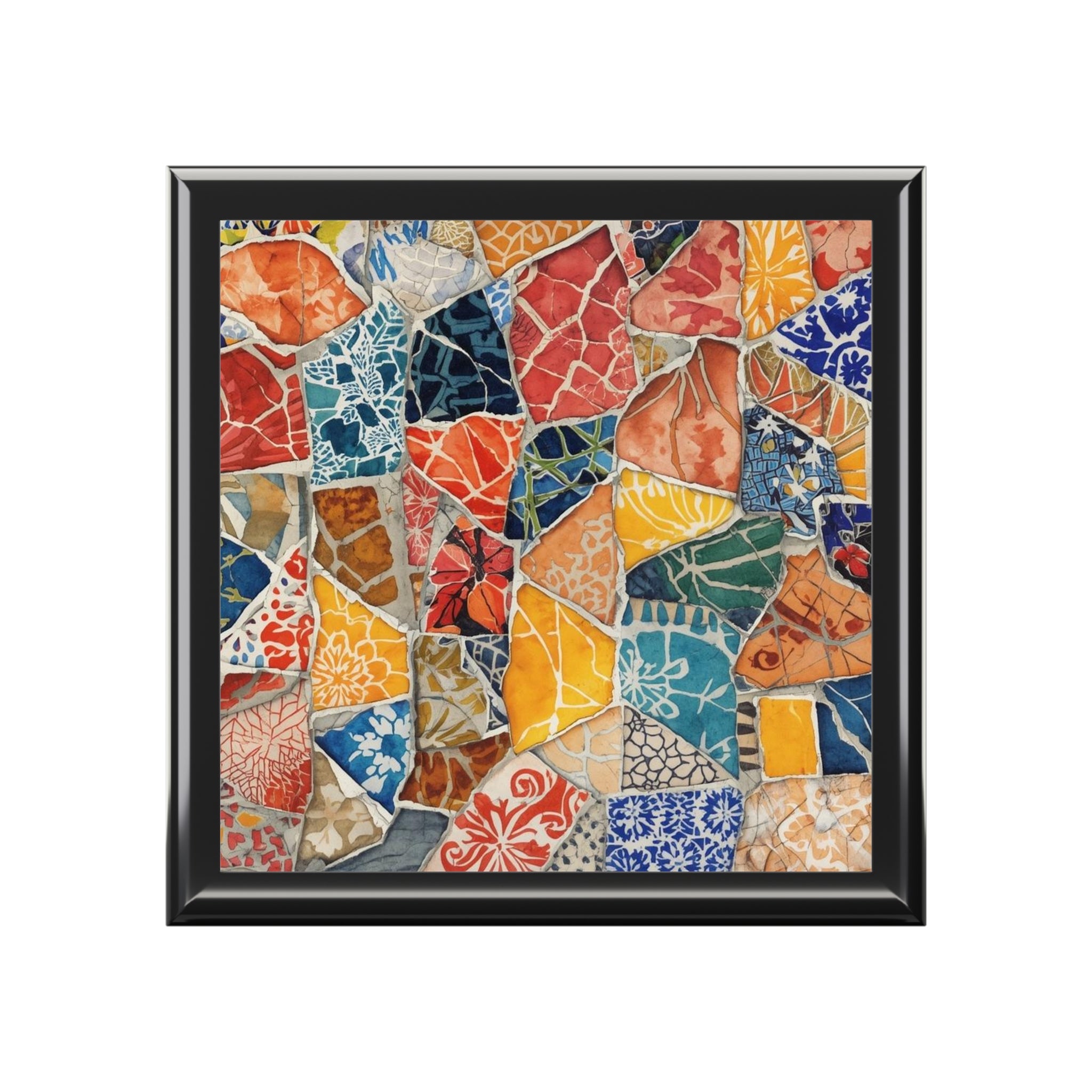 Colorful Mosaic Jewelry Box Gift For Her Home Decor - Rosetta Creative Boutique
